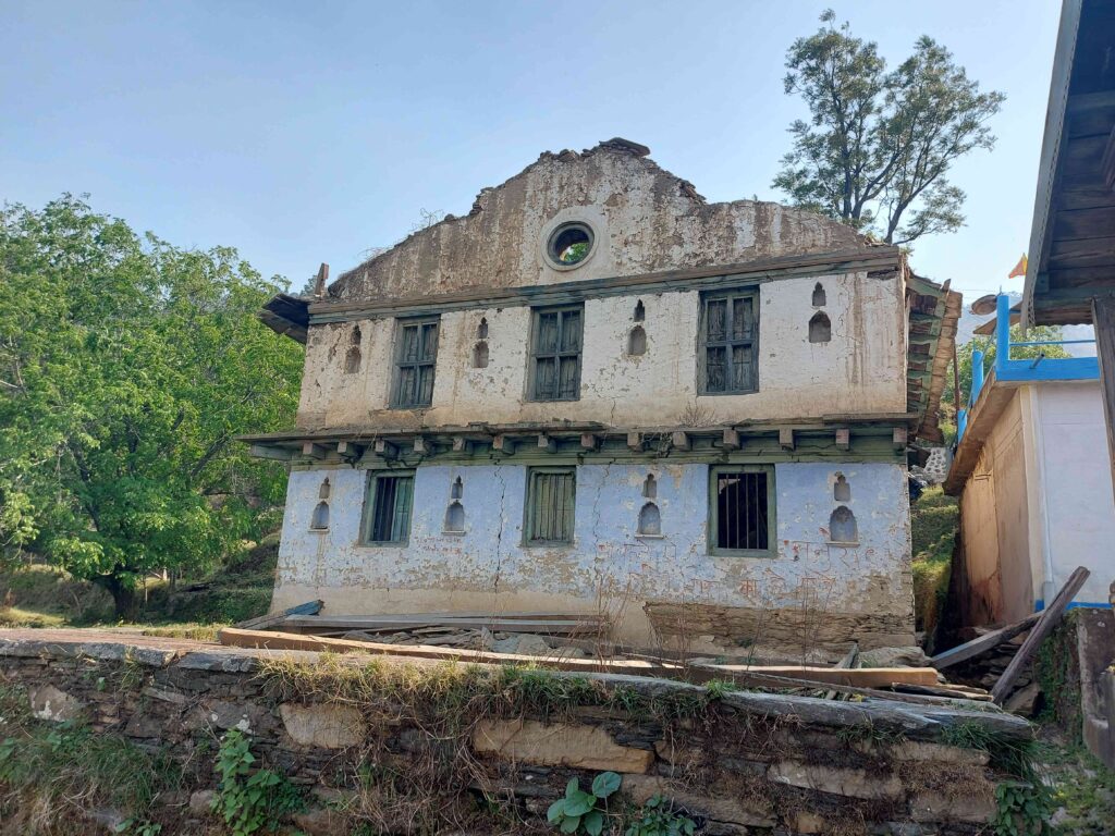 Old houses in village of Uttarakhand